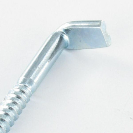 1 x Hooks For Screw HEEL FLAT Slotted 5.2X50 Flat Zinc Plated
