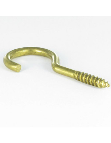 1 x Cabinet Hook Brass 2.5X16