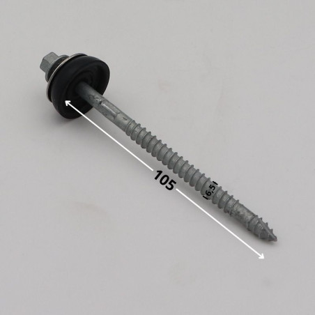 1 x Self Drilling Hexagonal Head 6.5X105 cut Type 17 Drilling Point Hot Dip Galvanized