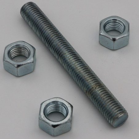 1 x KIT 1 Thread M16X120 With 3 Nut M16 Zinc Plated