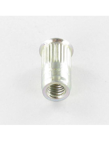 1 x Blind Nut Zinc Plated M4 6X12 Head Reduced