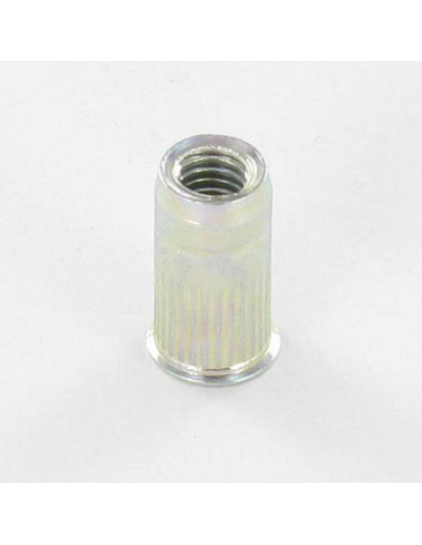 1 x Blind Nut Zinc Plated M4 6X12 Head Reduced