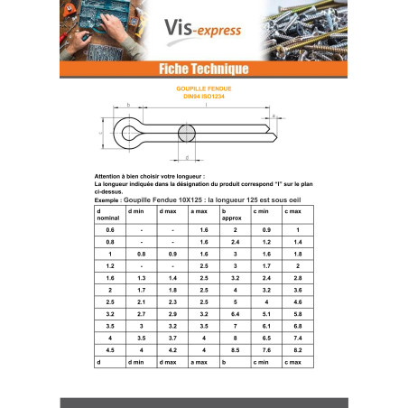 1 x Pin Slotted Stainless Steel A4 5X25