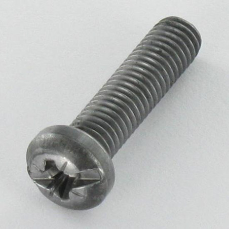 1 x Machine Screw Pan Head Pozi And Slotted M5X20 Steel