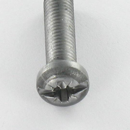 1 x Machine Screw Pan Head Pozi And Slotted M5X20 Steel