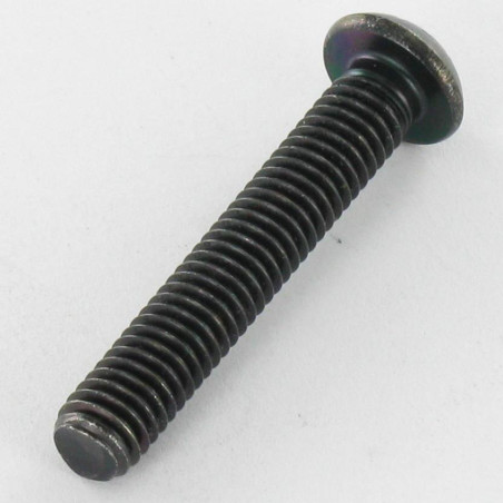 1 x Machine Screw Stainless Steel A2 Black Hex Socket Pan Head Cap M4X20 Full Thread Hexagon Socket 2.5