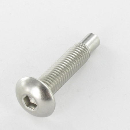 1 x Machine Screw Mushroom Hexagon Recess Stainless Steel A2 M8X40 Point 6X9 Hexagon Socket 5