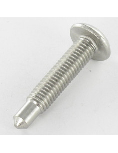 V. POEL Hexagon Recess Stainless Steel A2 M8X40 Point 6X9... 2