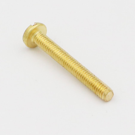 1 x Machine Screw Brass Large Pan Head Slotted M3X10 micro screw