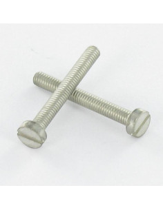 Machine Screw Brass Duclanized Large Pan Head Slotted M4X4