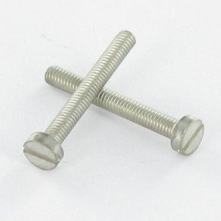1 x Machine Screw Brass Duclanized Large Pan Head Slotted M4X4
