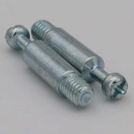 1 x KIT 2 Stud Of BED And 2 Nut M6 Zinc Plated