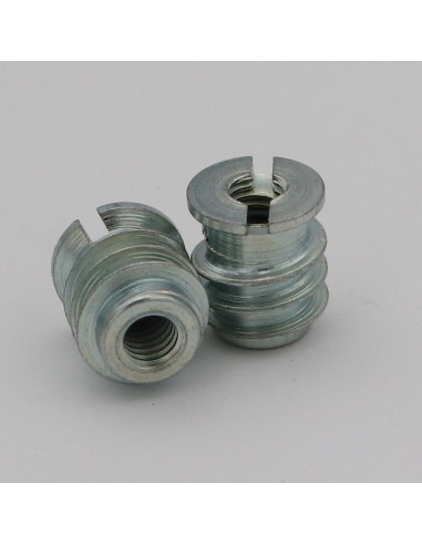 1 x KIT 2 Stud Of BED And 2 Nut M6 Zinc Plated