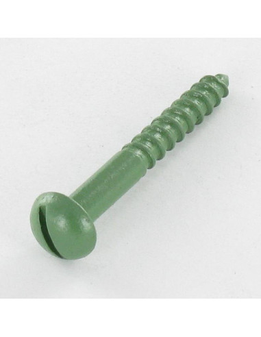 1 x Wood Screw Round Head Slotted 4X30 Zinc...