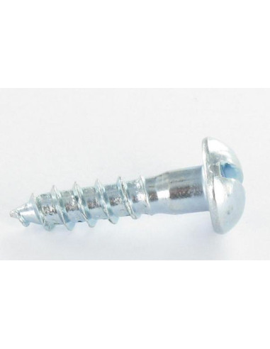 1 x Wood Screw Round Head Slotted 2.5X10 Zinc...