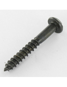 Wood Screw Round Head Slotted 4X20 Black Zinc Plated 2