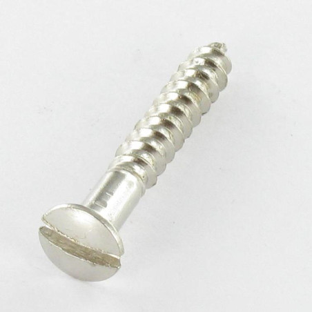 1 x Wood Screw Pan Countersunk Head Slotted 3X16 Plain Chromed micro screw