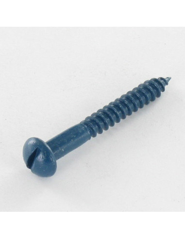 1 x Wood Screw Round Head Slotted 4X30 Zinc...