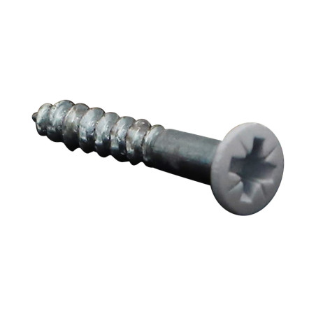 1 x Wood Screw Pan Countersunk Head Pozi PZ2 4X30 Zinc Plated Ral9016/Traffic Signalisation