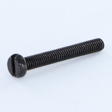 1 x Machine Screw Pan Head Slotted M6X35 Black Zinc Plated