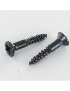 Wood Screw Pan Countersunk Head Pozi PZ2 3.5X20 Black...