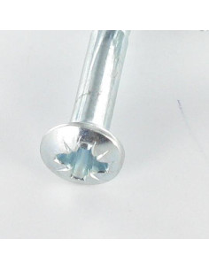 Wood Screw Pan Countersunk Head Pozi PZ2 4X30 Zinc Plated 2