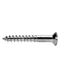 Wood Screw Pan Countersunk Head Slotted 4X25 Black Zinc...
