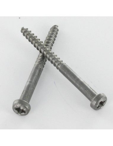1 x Wood Screw Round Head Pozi PZ2 5X16 Steel