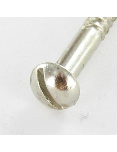 1 x Wood Screw Round Head Slotted 3.5X16 Plain...