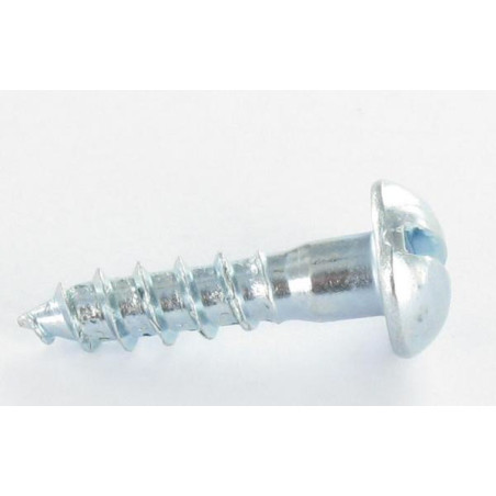 1 x Wood Screw Round Head Slotted 5X30 Zinc Plated