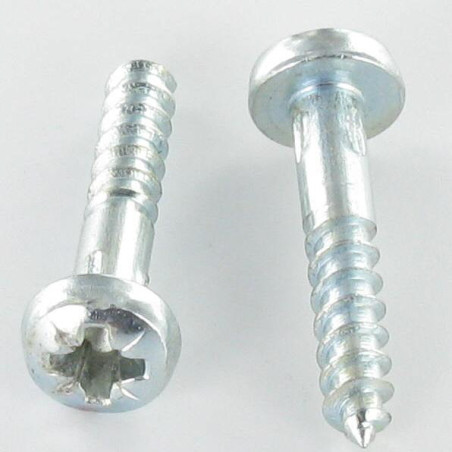 1 x Wood Screw Round Head Pozi PZ2 5X50 Zinc Plated
