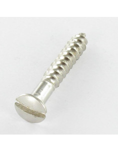Wood Screw Pan Countersunk Head Slotted 5X35 Plain Chromed