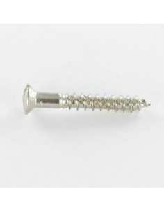 Wood Screw Pan Countersunk Head Slotted 5X35 Plain Chromed 2