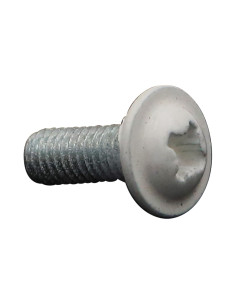 Screw Mushroom Pozi M6X16 Zinc Plated Ral9010/Pure White