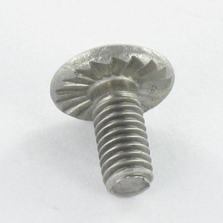 1 x Machine Screw Mushroom Pozi M4X10 Stainless Steel A2 With Serration