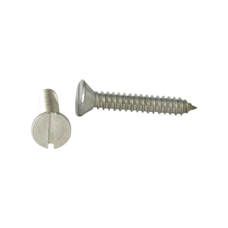 1 x THREAD ROLLING SCREW STAINLESS STEEL A2 COUNTERSUNK HEAD SLOTTED 3.9X16