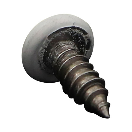 1 x Thread Rolling Screw wide domed head 4.2X13 Stainless Steel A2 T20 Ral9010/Pure White