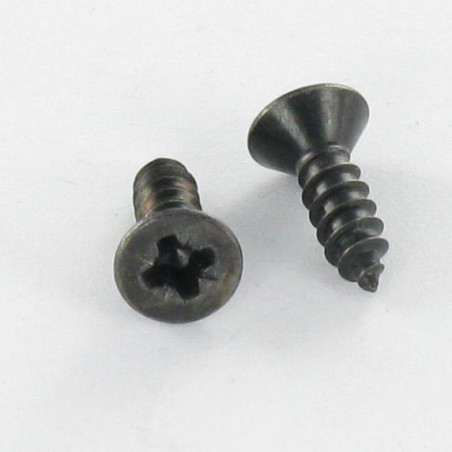 1 x THREAD ROLLING SCREW STAINLESS STEEL A2 BLACK COUNTERSUNK HEAD POZI 3.9X13