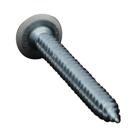 1 x Thread Rolling Screw Double Thread Flat Head T20 4.8X45 Zinc Plated Ral9010/Pure White