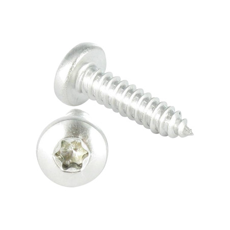 1 x Thread Rolling Screw wide domed head 3.9X19 Stainless Steel A2 T15 Black