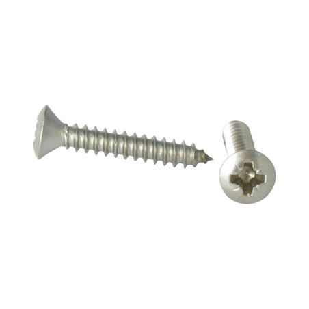 1 x THREAD ROLLING SCREW STAINLESS STEEL A2 PAN COUNTERSUNK HEAD POZI 2.9X13