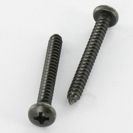1 x Thread Rolling Screw Stainless Steel A2 wide domed head Pozi 2.9X13 Black