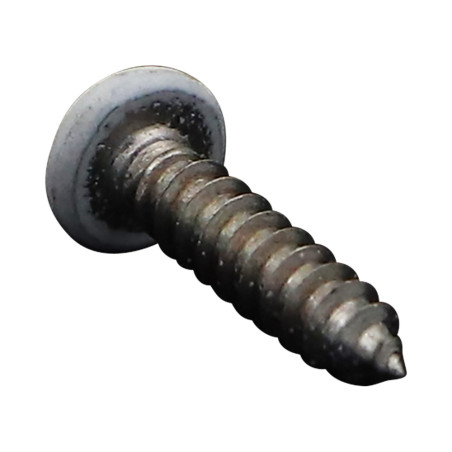 1 x Thread Rolling Screw Stainless Steel A2 wide domed head Pozi 3.5X16 Ral9016/Traffic Signalisation