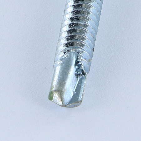 1 x Self Drilling Hexagonal Head 6.3X75 Sheet Metal Thread Zinc Plated Ral6011/Reseda Green