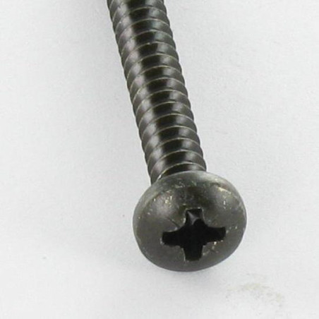 1 x Thread Rolling Screw Stainless Steel A2 wide domed head Pozi 4.2X38 Black