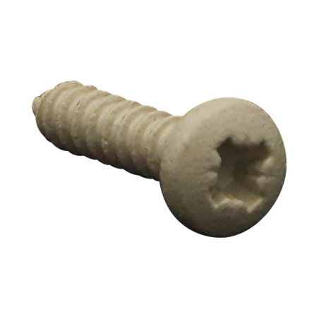 1 x Thread Rolling Screw Stainless Steel A2 wide domed head Pozi 3.5X16 BEIGE Ral1015/Light Ivory