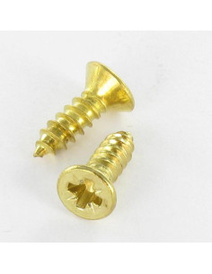 THREAD ROLLING SCREW COUNTERSUNK HEAD POZI 3.9X13 BRASS...