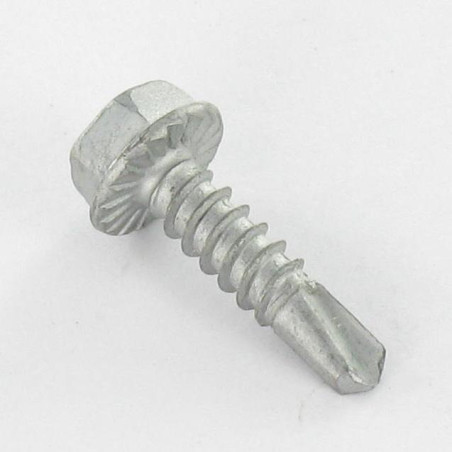 1 x Self Drilling Hexagonal Head 4.8X19 Sheet Metal Thread Steel Gomet 500A