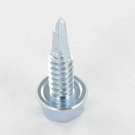 1 x Self Drilling Hexagonal Head Flange Smooth 3.9X13 Zinc Plated