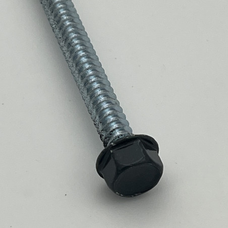 1 x Self Drilling Hexagonal Head 6.3X200 Sheet Metal Thread Zinc Plated Ral7016/Anthracite Grey